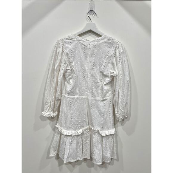 NWT Karlie Santorini Eyelet Faux Wrap Mini Dress - Picture 12 of 12